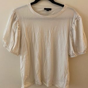 Jcrew Puff Sleeve Cotton Shirt